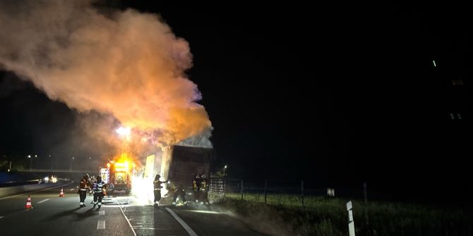 Brand auf A1