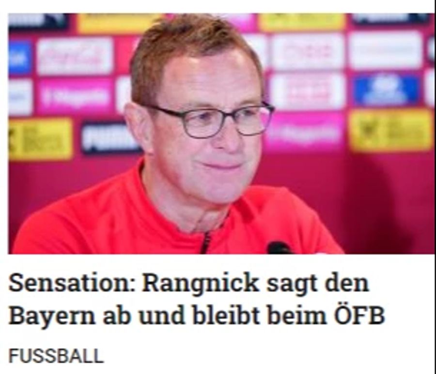 Beim Kurier spricht man gar von einer Sensation.