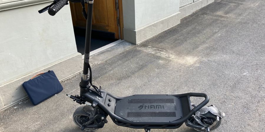 E-Scooter-Fahrer angehalten.