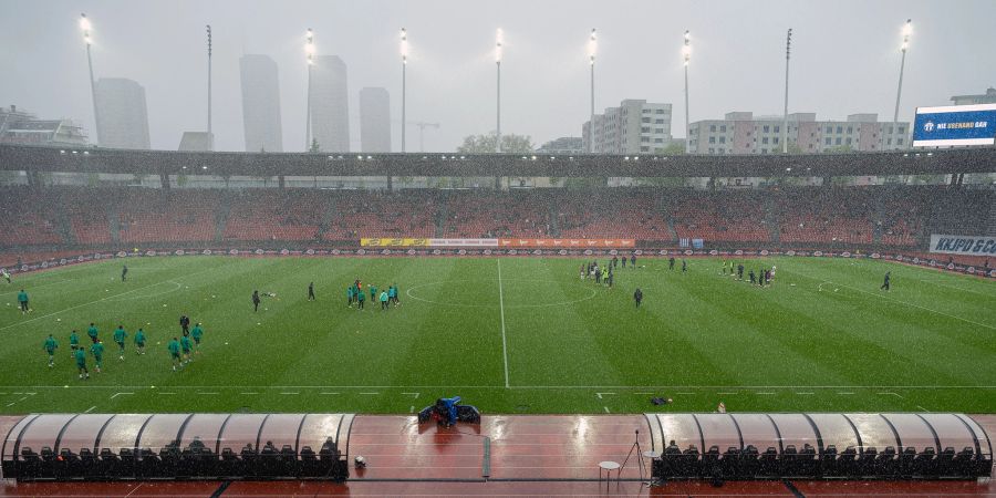 Blick in das Stadion Letzigrund im April 2024. - Stadt Zürich