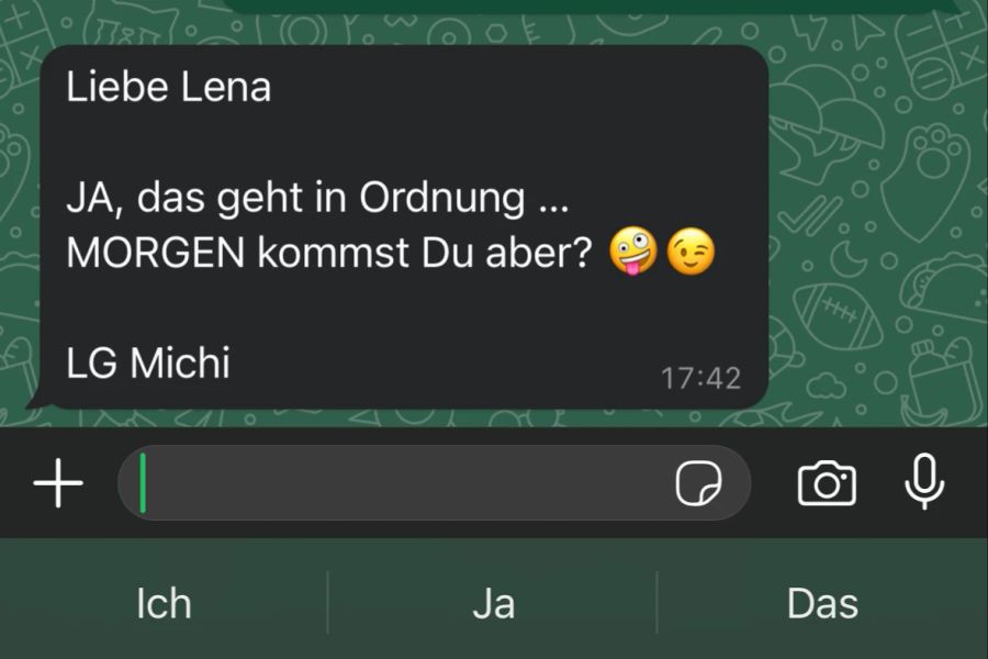 Grossbuchstaben, Auslassungspunkte und dann noch «Zwinker Zwinker» – aggressiver geht es wohl nicht.