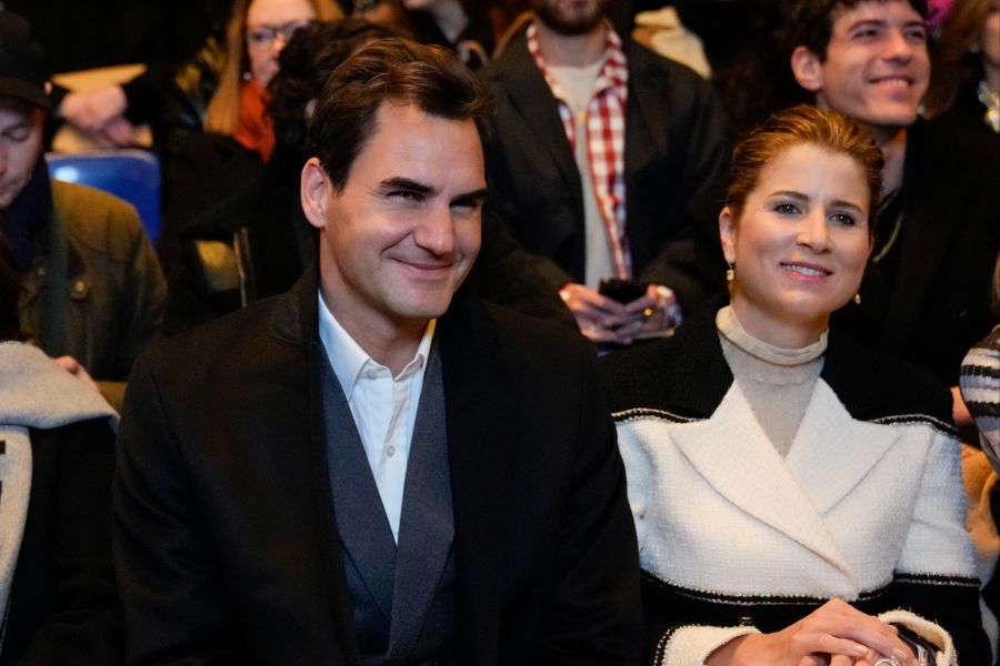 Der Maestro und seine Familie sind eingezogen. Im Bild: Federer und seine Ehefrau Mirka.