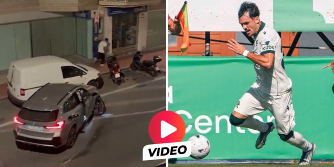 Álex Sola Almería Unfall