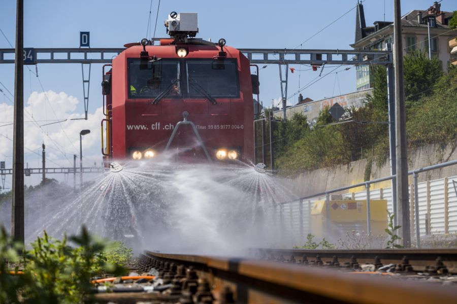 Aufgrund des heissen Sommers kam es in diesem Jahr zu rund 100 Gleisverbeugungen.