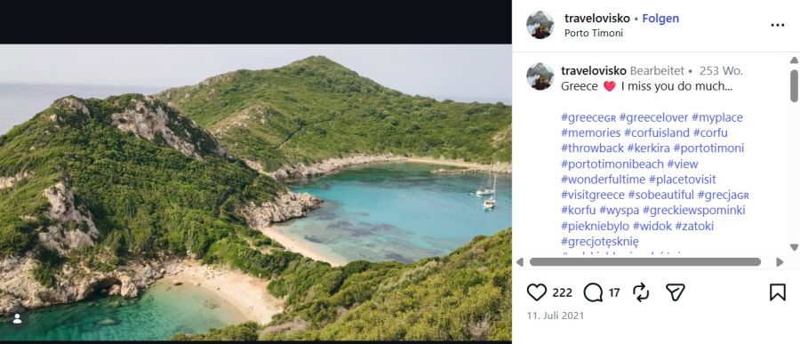 Porto Timoni, Korfu, Griechenland