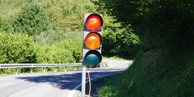 Ampel Lichtsignalanlage Baustelle