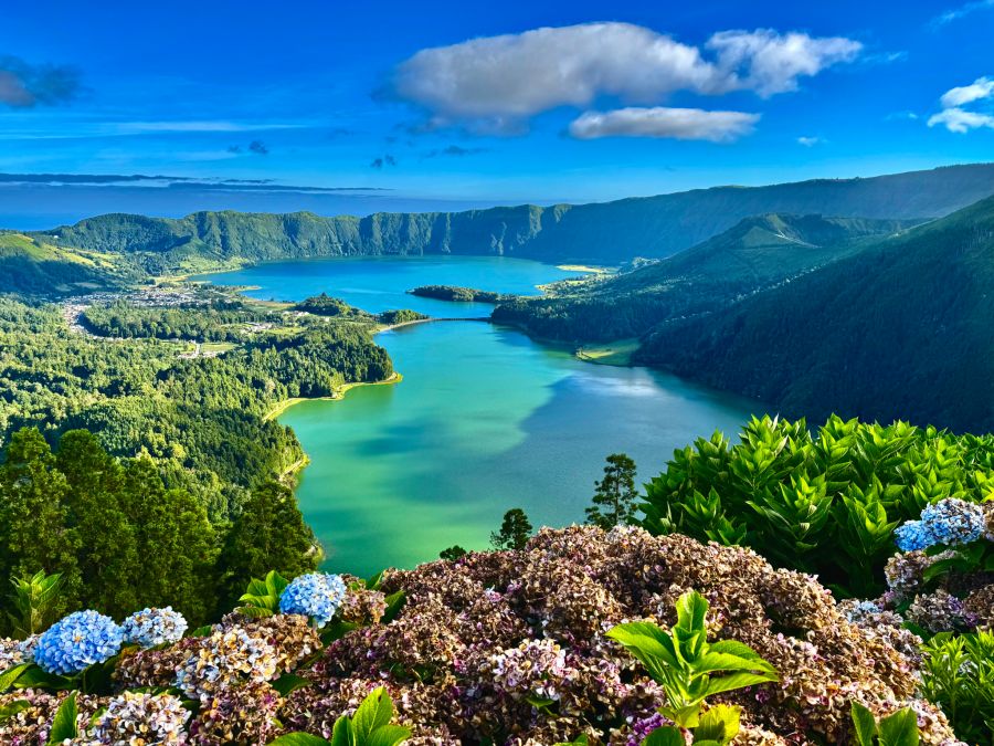 Sete Cidades auf der Hauptinsel Sao Miguel.
