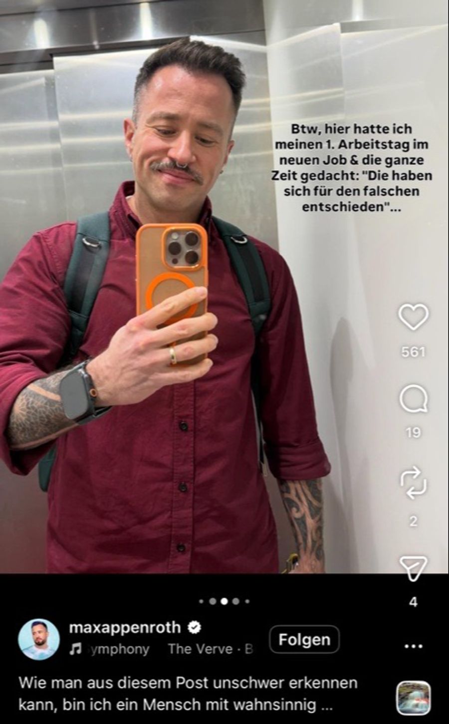Als kleine Randnotiz: Die Angst vor dem Ersten Arbeitstag.