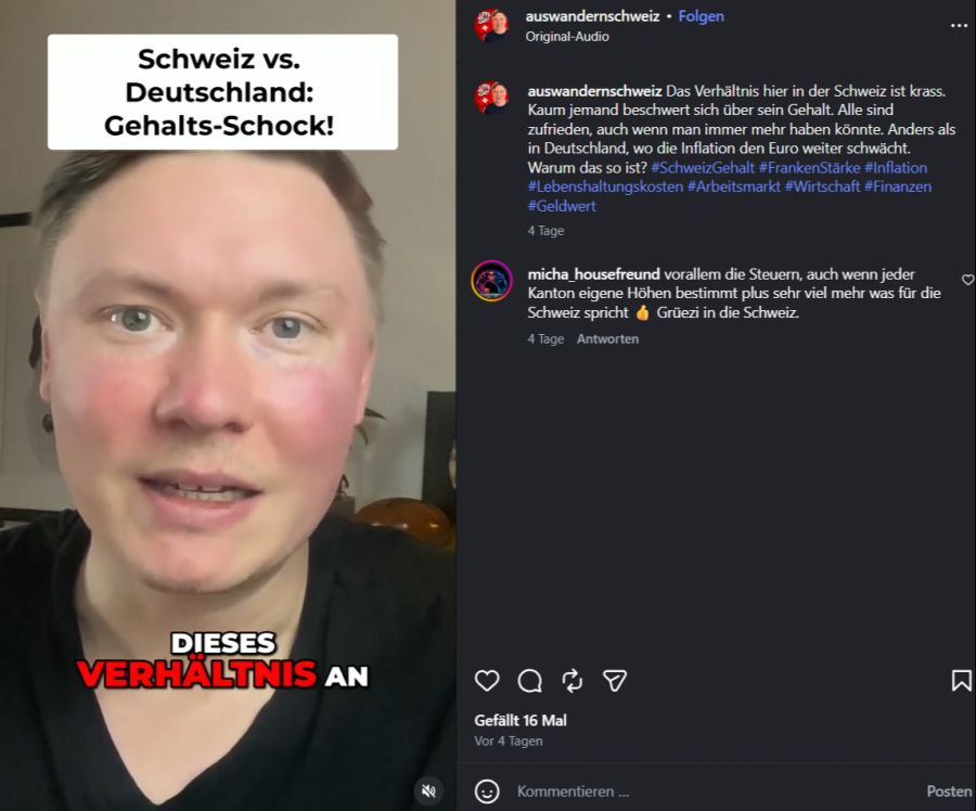 Der Influencer warnt vor einem «angelernten Kantönligeist». Dieser führe eher zu Missverständnissen, als man denke.
