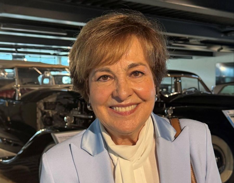 Paola Felix kam als Ehrengast und bezeichnete sich selbst als «begeisterte Fliegerin».