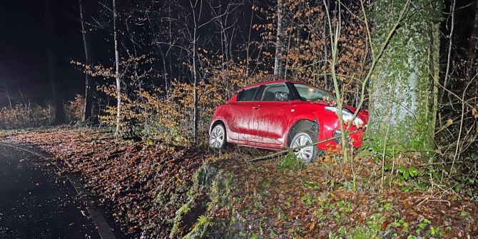 Selbstunfall in Kleinwangen