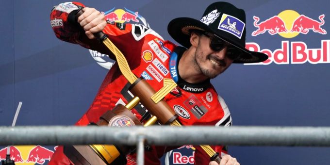 Francesco Bagnaia kann sich über seinen 30. Sieg in der MotoGP freuen. Francesco Bagnaia MotoGP