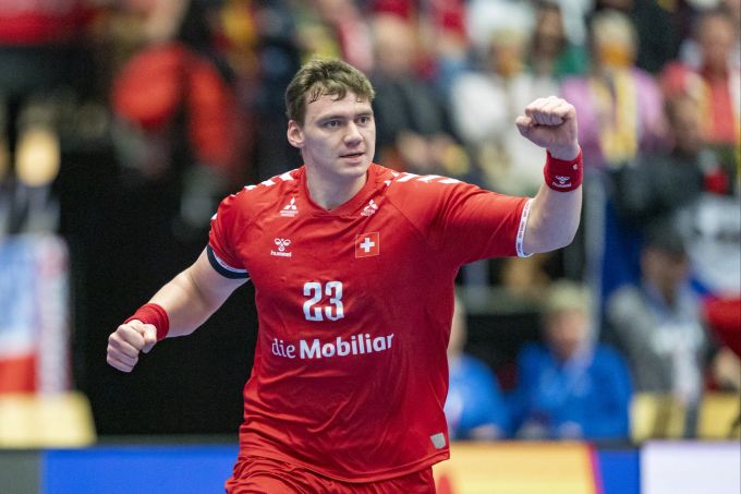 Jubel bei der Schweizer Nati an der Handball-WM. Schweizer Nati