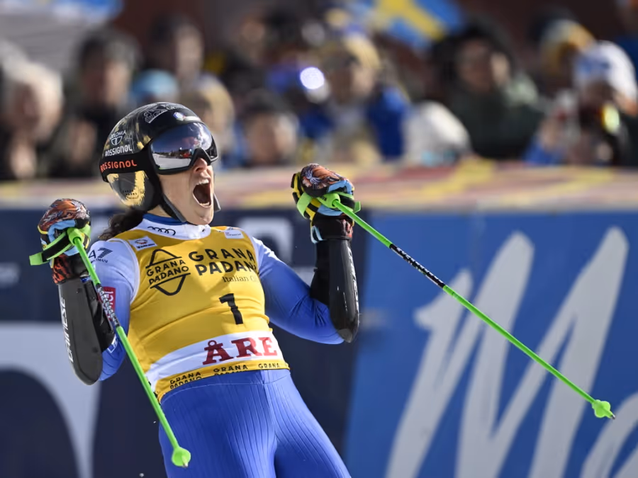 Federica Brignone wins superior in ARE.