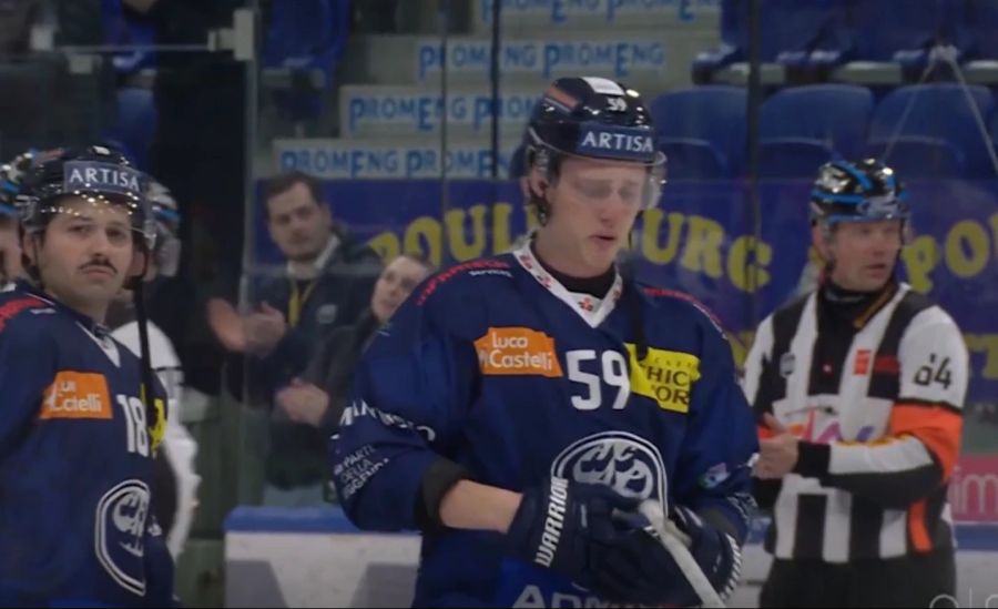 Dario Wüthrich nach dem Spiel gegen Ambri.