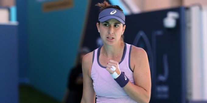 Steht in Abu Dhabi im Halbfinal: Belinda Bencic. Belinda Bencic