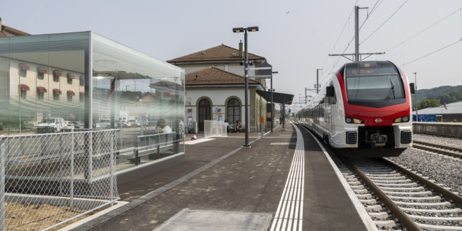 Der Bahnhof Moudon im Kanton Waadt wurde bereits im Rahmen der ersten Etappe modernisiert. (Archivbild)