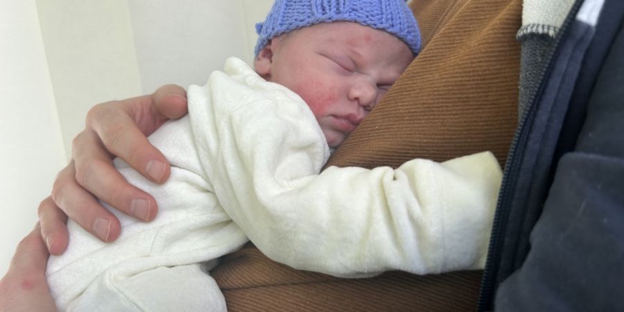 Sie war die Schnellste: Malea kam 28 Minuten nach Mitternacht zur Welt.