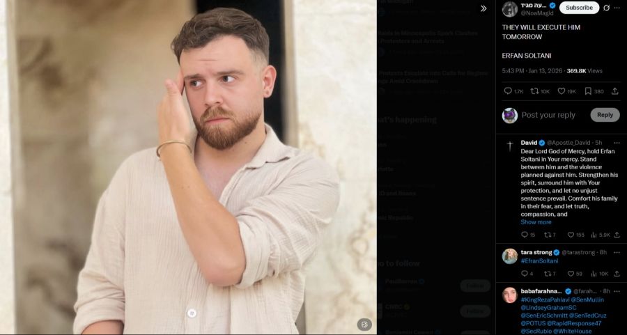 Erfan Soltani Iran Proteste