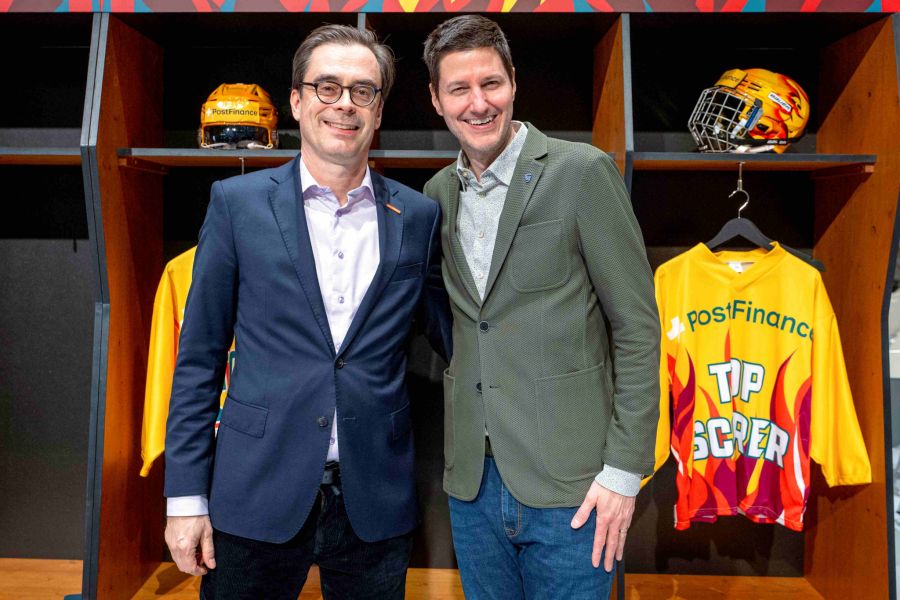 Matthias Krieb, Leiter MySports mit Reto Müller, SRF-Kommentator.