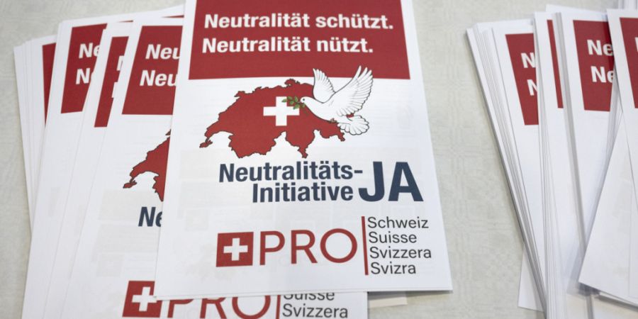 Hinter der Neutralitätsinitiative steht die Organisation Pro Schweiz. (Archivbild)
