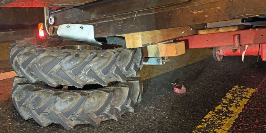 Der Fasnachtswagen hatte am Mittwoch eine schwere Panne in der Zürichstrasse.