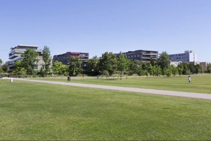 Der Eulachpark in Winterthur ZH. Eulachpark Winterthur Stadtklima-Initiativen