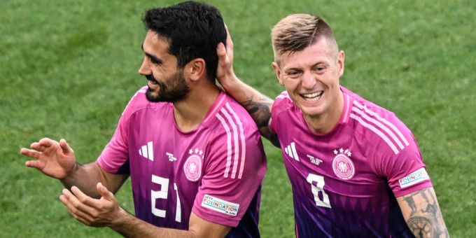 Toni Kroos musste keine Fragen zur Schweiz, dafür aber zum möglichen Viertelfinal-Gegner Spanien beantworten. em 2024
