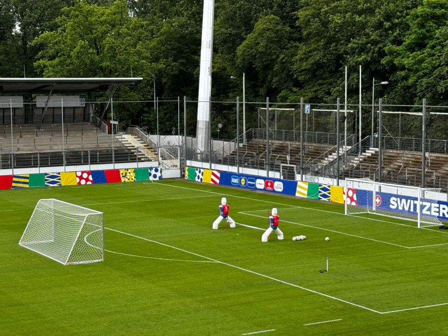 Alles ist bereit für das heutige Training.