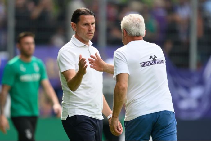 Gerardo Seoane zieht mit Borussia Mönchengladbach in die nächste Runde ein. Borussia Mönchengladbach
