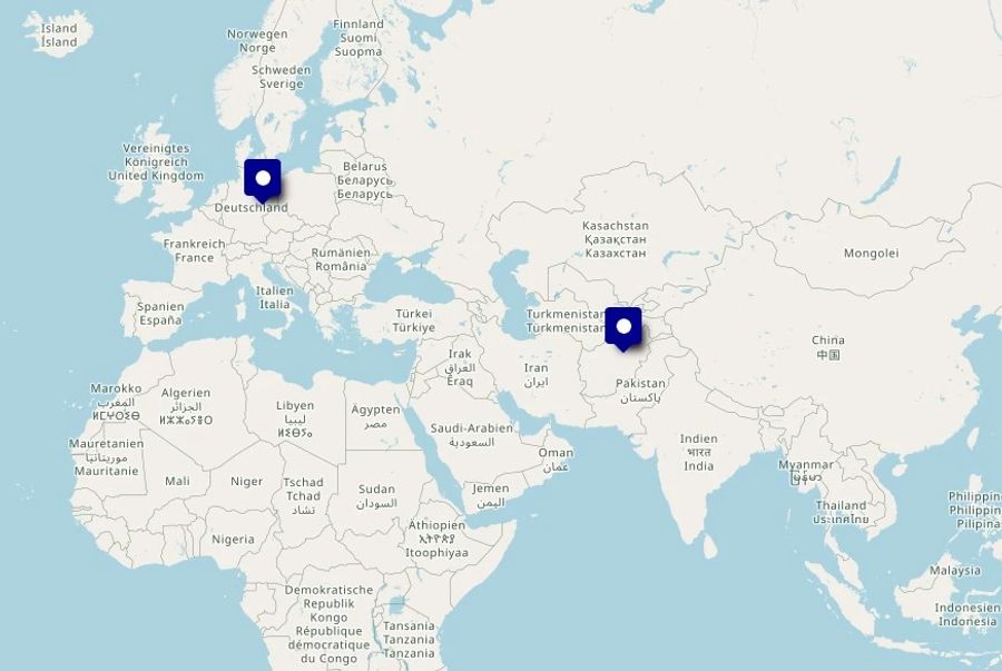 Karte Deutschland Afghanistan