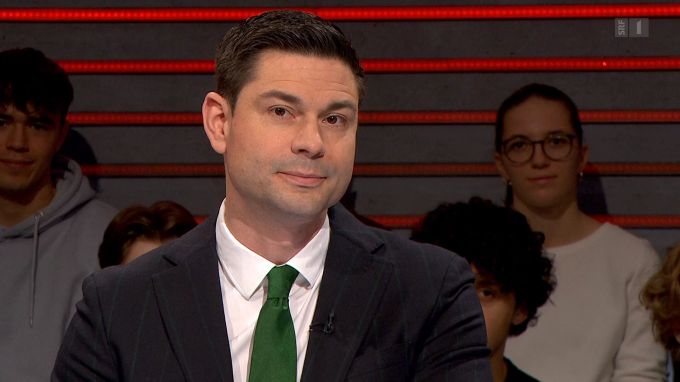SVP-Nationalrat Benjamin Giezendanner in der «Arena». arena