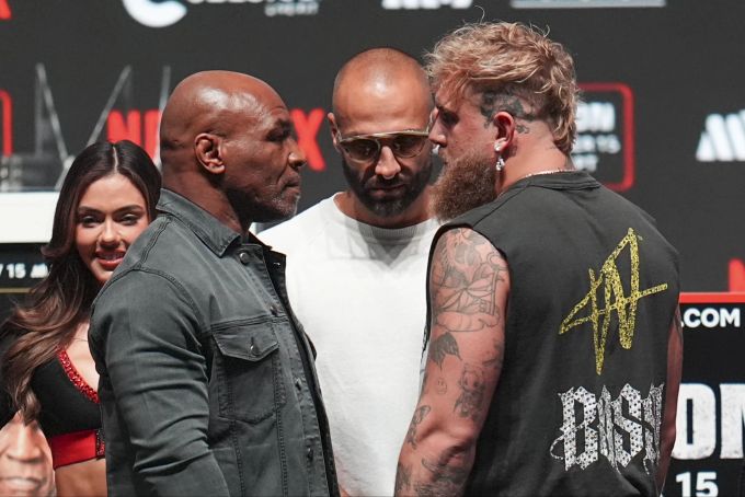 Mike Tyson gibt sich vor dem Kampf gegen Jake Paul gelassen. Mike Tyson Jake Paul