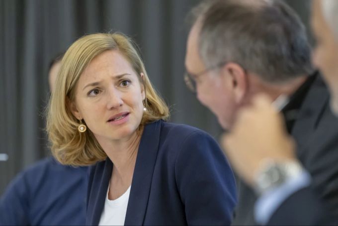 In der aktuellen Basler Regierung gilt der Sitz von Esther Keller (GLP) als der gefährdetste. basel wahlen