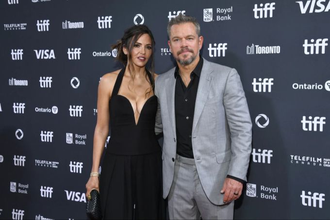 Luciana Barroso, links, und Matt Damon besuchten gemeinsam die Premiere von «Unstoppable». matt damon
