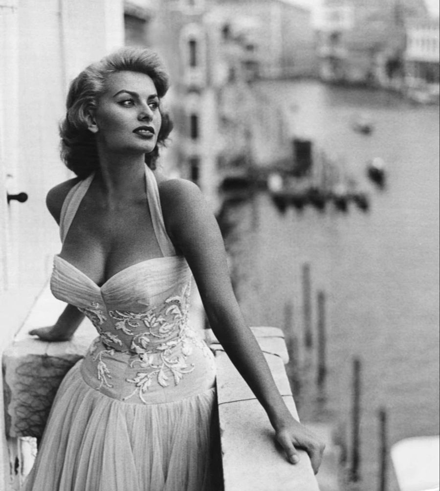 Sophia Loren Balkon Venedig