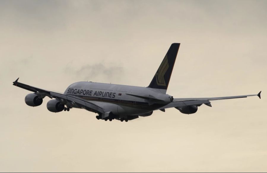 Ein Flugzeug der Singapore Airlines. (Symbolbild)