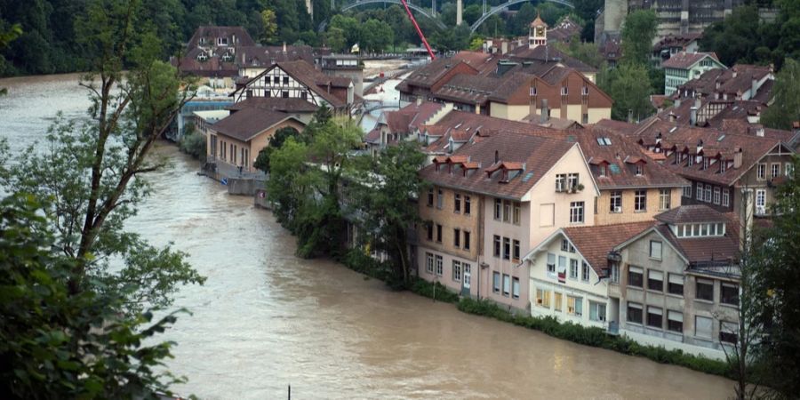 Bern Stadt Hochwasser