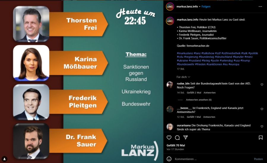 Lanz Panel Ukraine