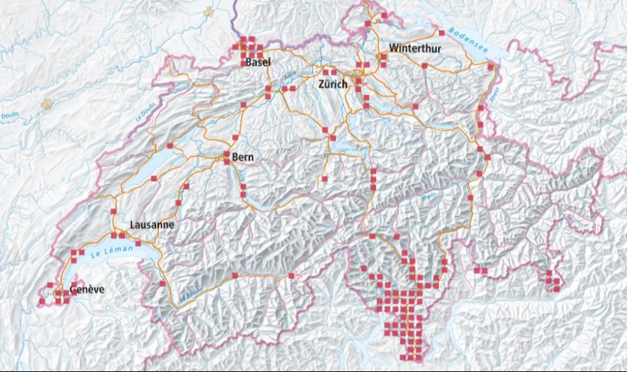 Karte Tigermücken Schweiz