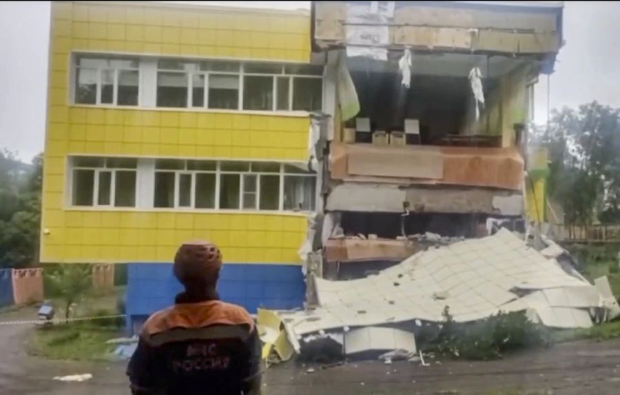 Russland Trümmer Erdbeben