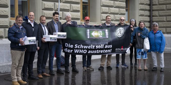 Die EDU reicht eine Petition gegen die WHO ein. EDU WHO