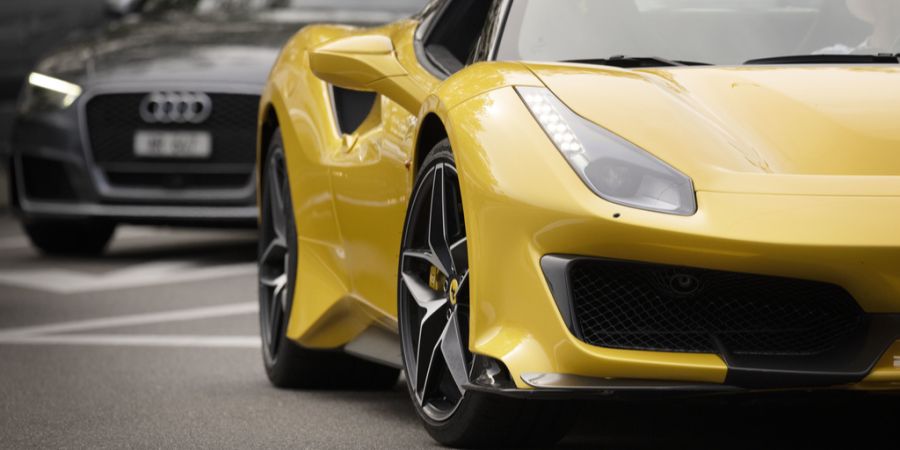 Ferrari gelb Rorschach