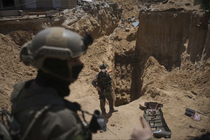 In einem Tunnel in Gaza wurden die Leichen von Mitgliedern der hamas gefunden. hamas
