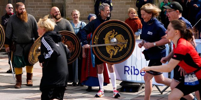 Königslauf in der Altstadt von Ribe