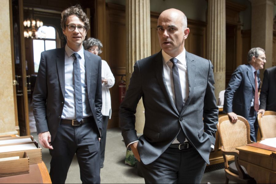 Peter Lauener (l.) war Kommunikationschef des damaligen Bundesrats Alain Berset.