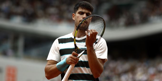 Carlos Alcaraz steht an den French Open im Viertelfinal. Carlos Alcaraz French Open
