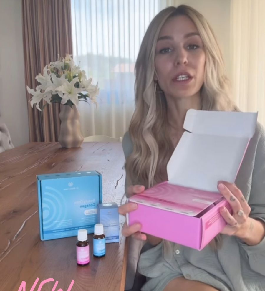Die Luzerner Influencerin Anja Zeidler (246'000 Follower) wirbt uner anderem für Vegi-Kollagen.