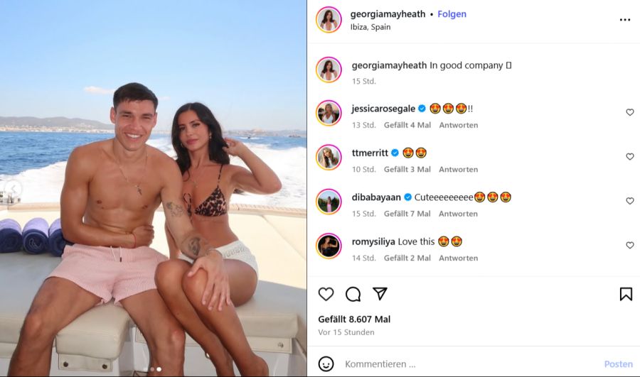 Manuel Ugarte und Georgia May Heath machen ihre Beziehung auf Instagram offiziell.
