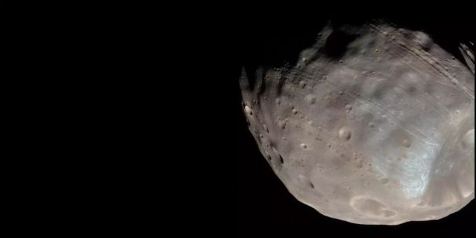 Der Mars-Mond Phobos. Phobos mars